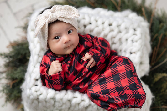 Infant Baby Gown and Hat