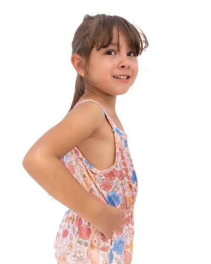 Bunny Floral Flared Jumpsuit