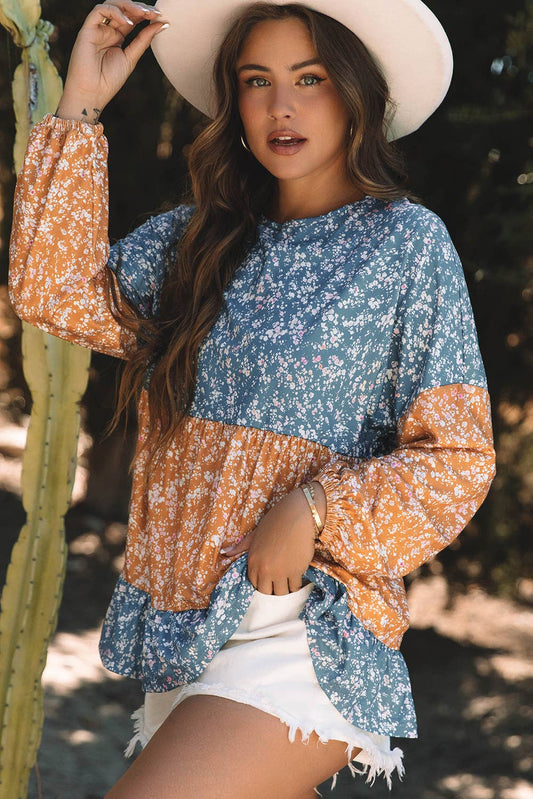 Floral Ruffled Blouse