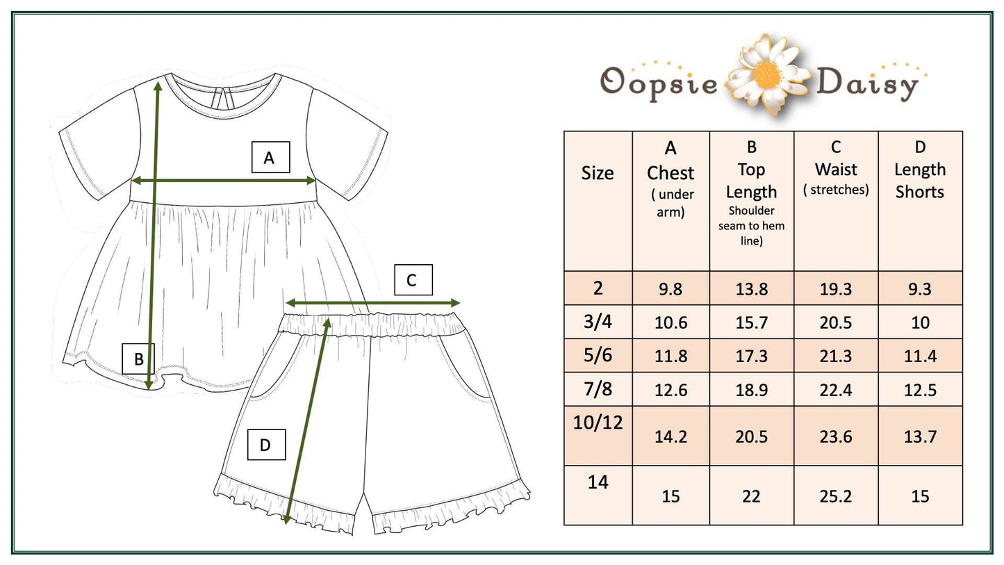 Kids Daisy Tan Short Set