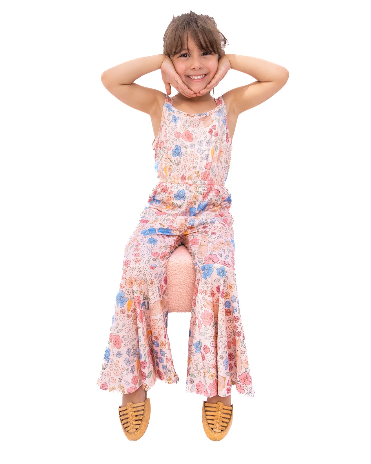 Bunny Floral Flared Jumpsuit