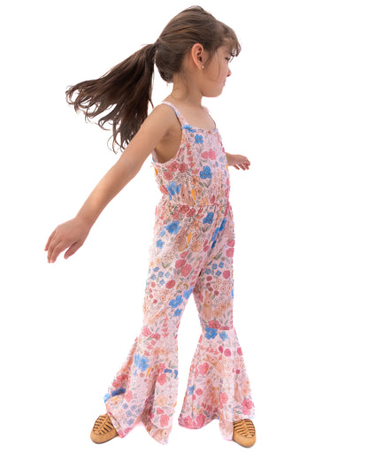 Bunny Floral Flared Jumpsuit