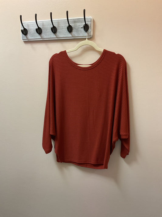 Ribbed Batwing Sweater