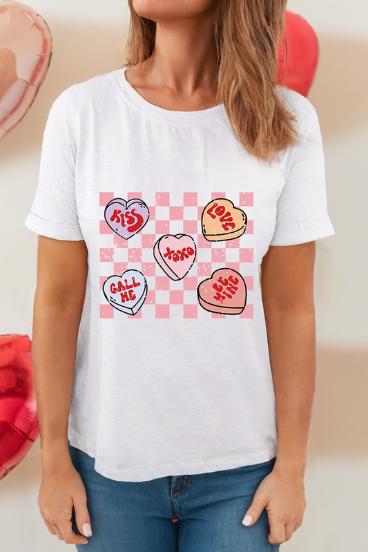 Checkered Valentines Tee