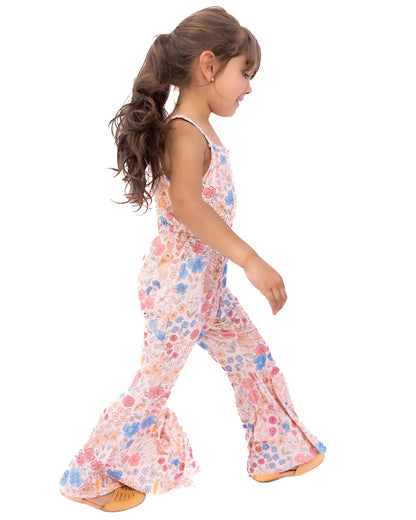 Bunny Floral Flared Jumpsuit