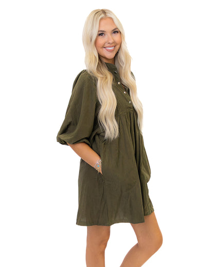 Emory Corduroy Dress