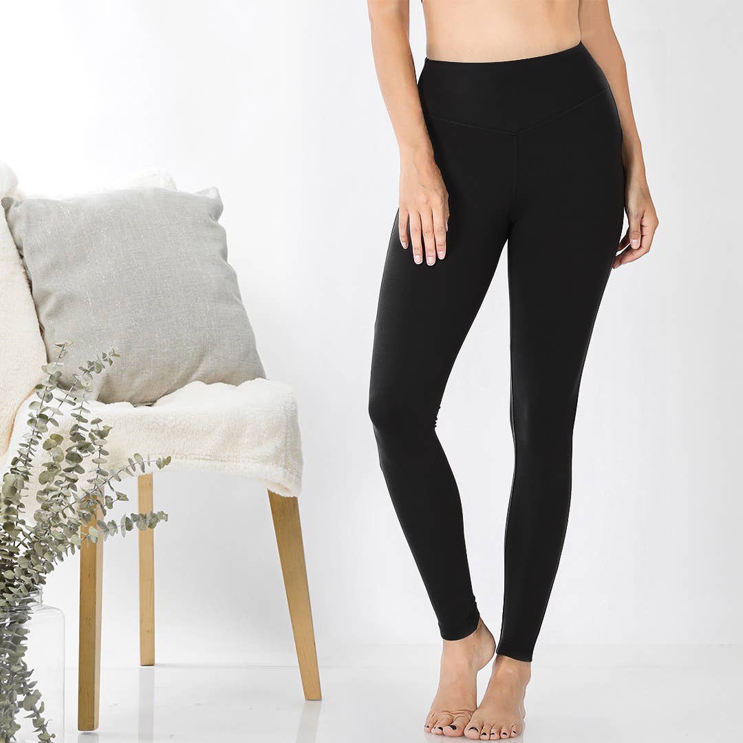 Black Microfiber Leggings