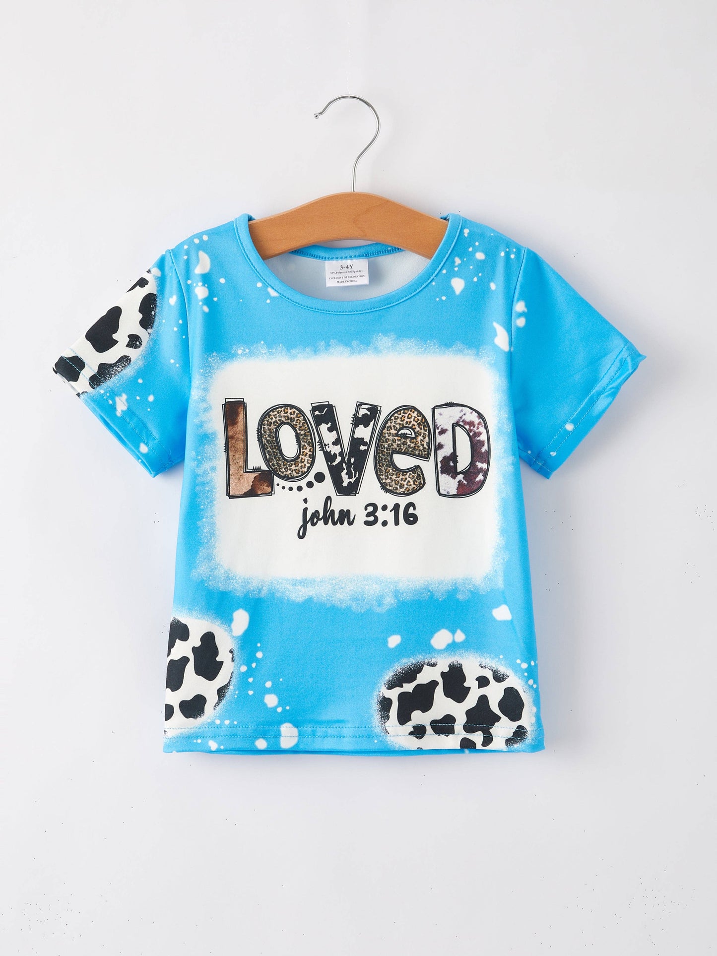 Leopard Loved Bleached Tee