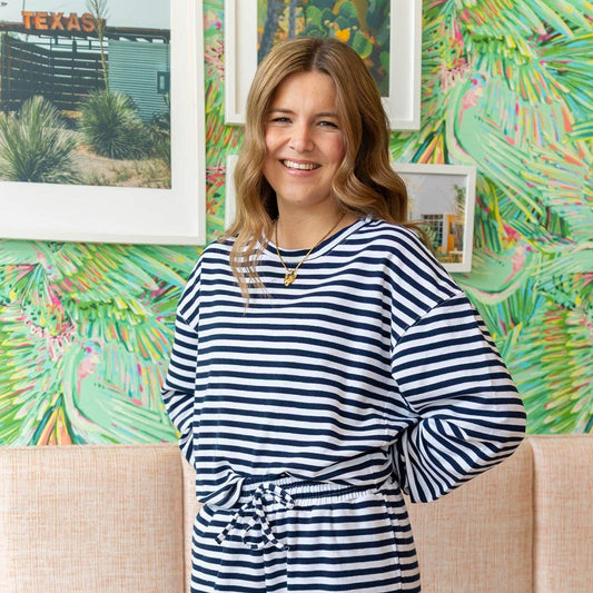 Natalia Navy Stripe Top