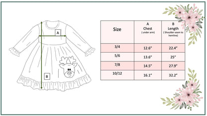 Plaid Reindeer Holiday Dress