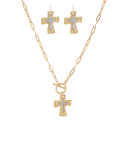 Byzantine Cross Necklace Set