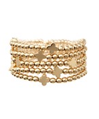 5 row Clover Ball Bracelet