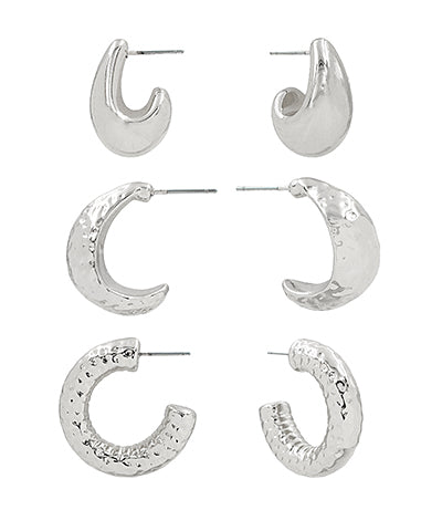 Teardrop Metal Hoop Set