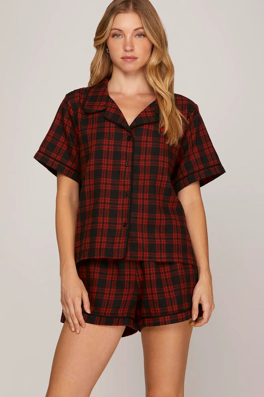 Penny Plaid PJ Set