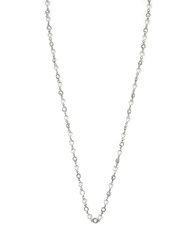 Beaded Pearl & Stone Necklace