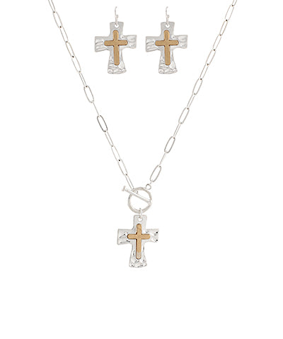 Byzantine Cross Necklace Set