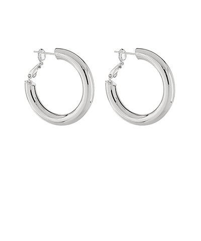 Bold Metal Hoop Earrings