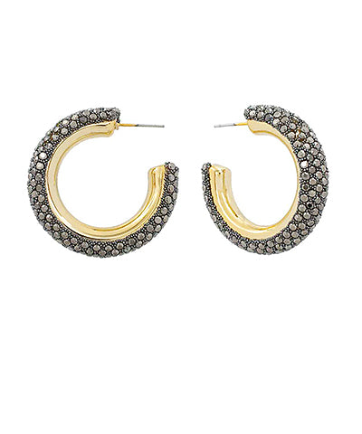 Remy Rhinestone Hoops