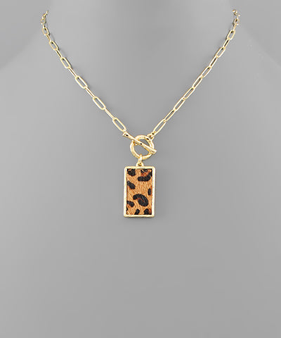 Cara Cowhide Necklace