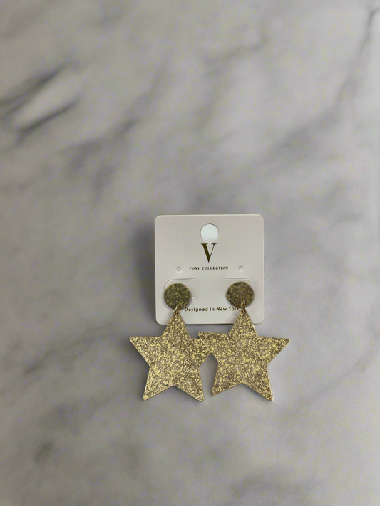 Dangle Star Earrings VER7323