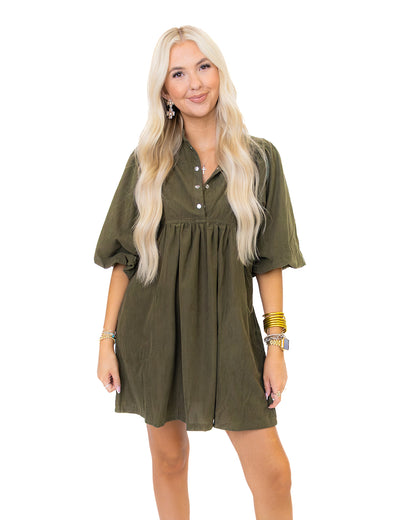 Emory Corduroy Dress