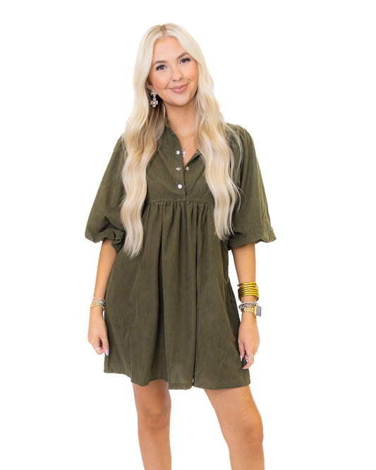 Emory Corduroy Dress