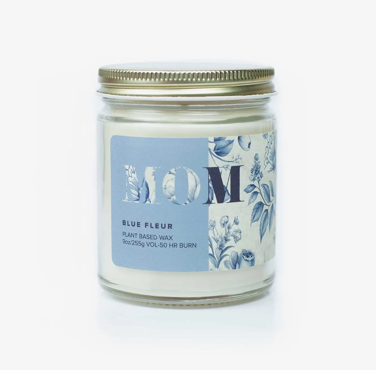 Mom’s Blue Fleur Candle