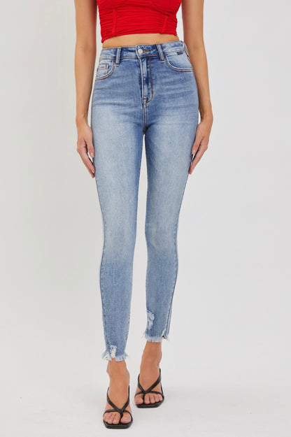 High Rise Ankle Jeans