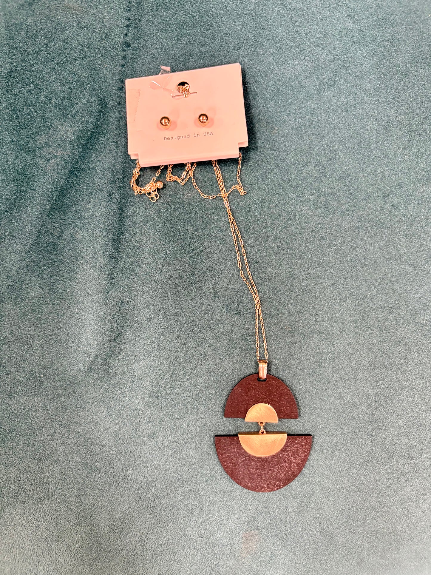 Wedge Shape Pendant Necklace