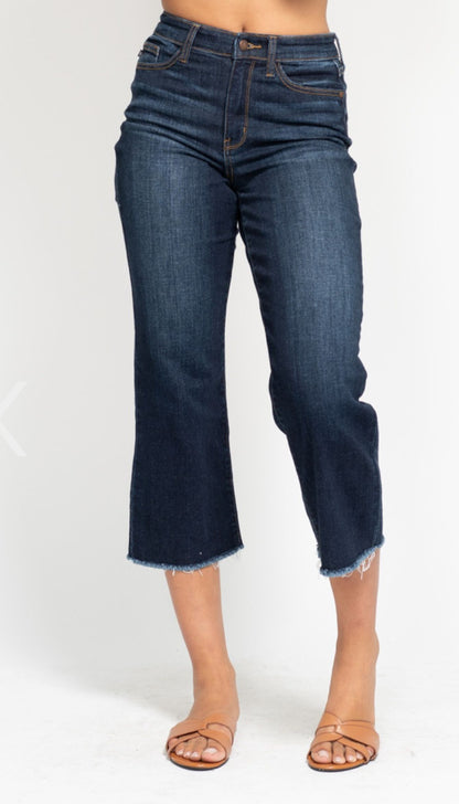 Cropped Wide Leg Jeans