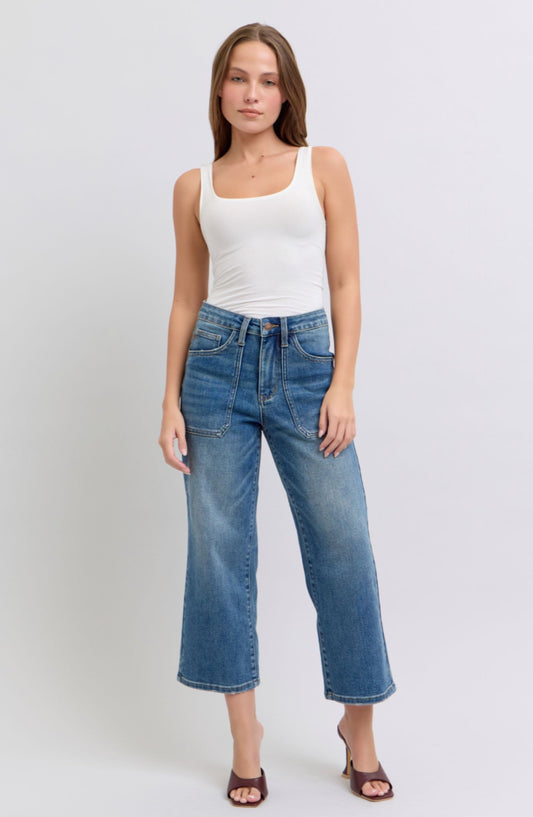 Utility Pocket Crop Jeans