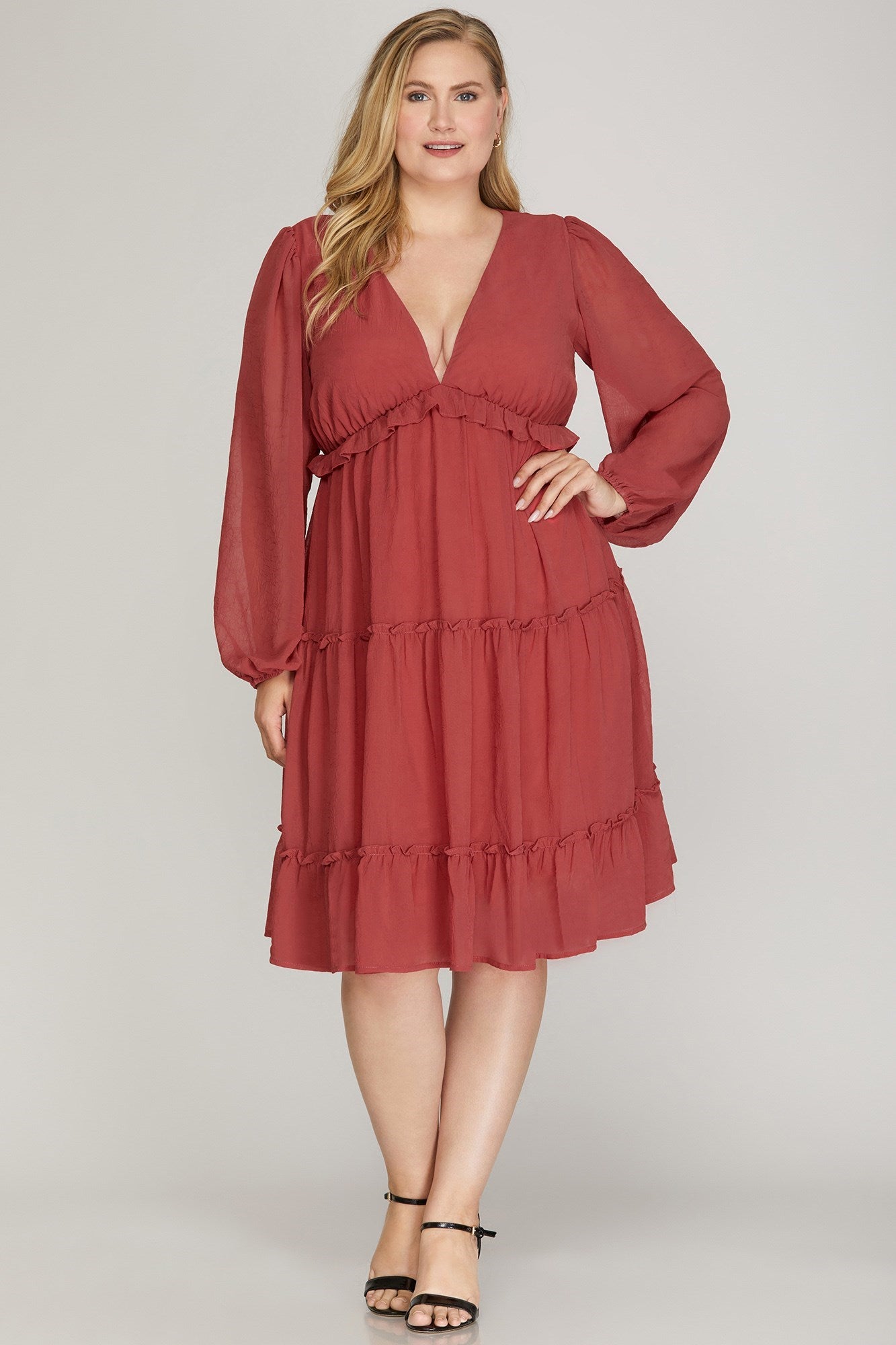 Plus Size Rose Dress