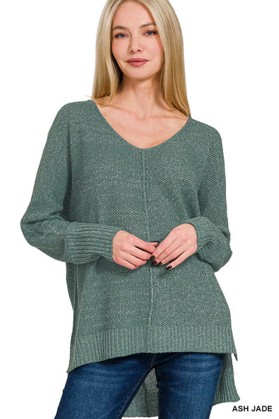 Jade Hi-Low Sweater