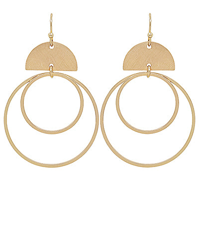 Double Circle Earrings