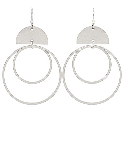 Double Circle Earrings