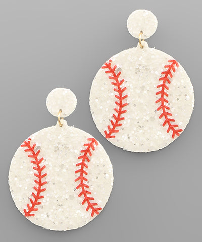 Baseball Leather Earrings