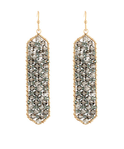 Beaded Bar Earrings