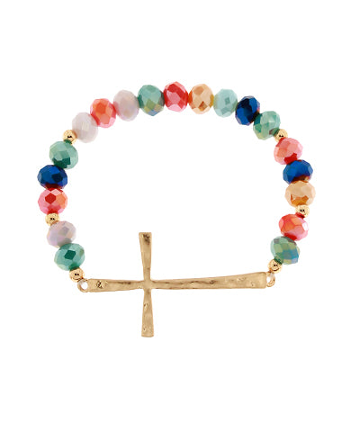 Cross Bead Bracelet
