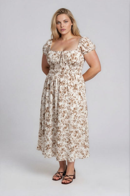 Bonnie Brown Floral Dress