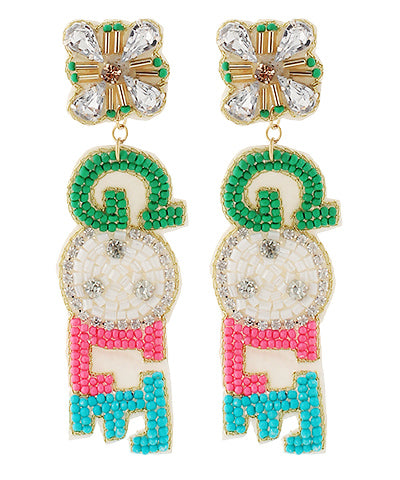 Golf Colored Earrings