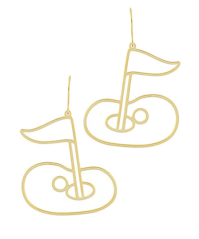 Golf Outline Earrings