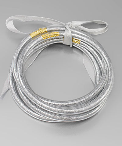 Silver Jelly Bangle