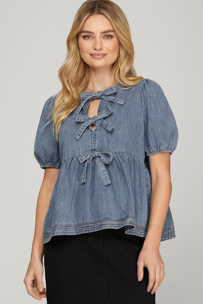 Dani Denim Top