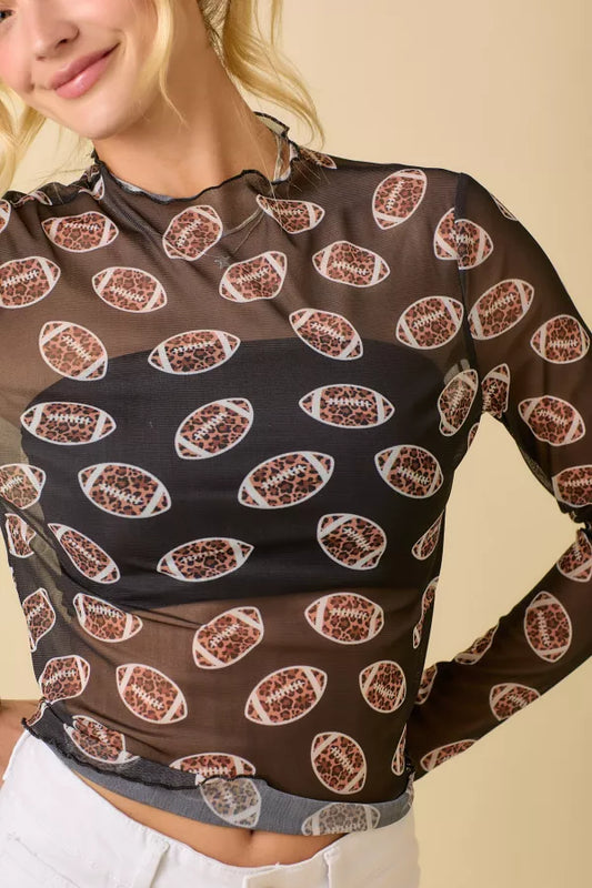 Football Mesh Top