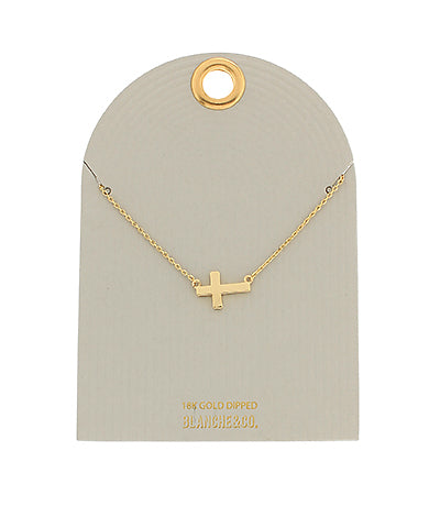 Mini Cross Necklace