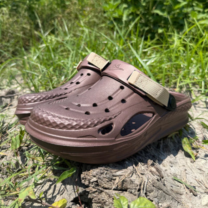 Brown Floc Clogs