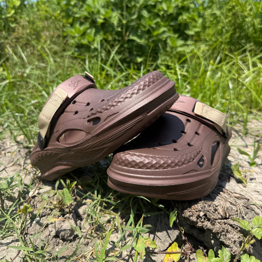 Brown Floc Clogs
