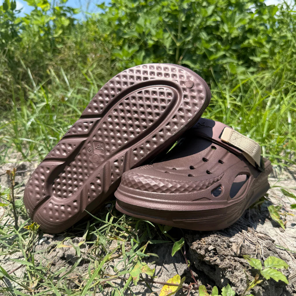 Brown Floc Clogs