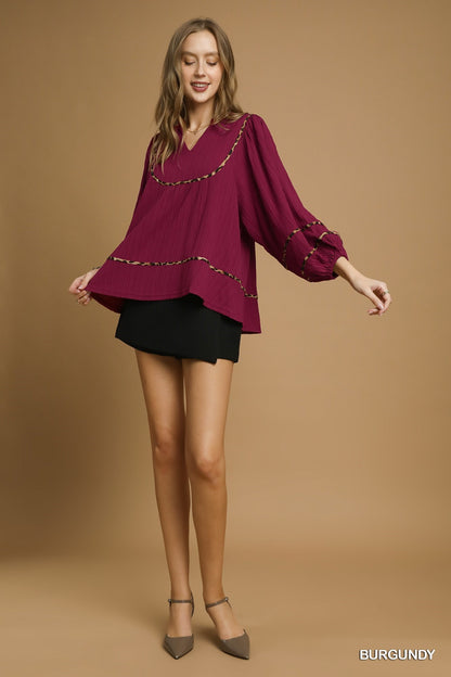 Sophia Textured Blouse
