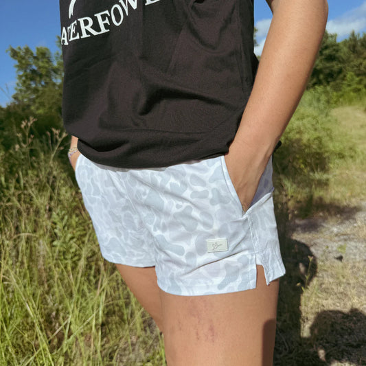 CW White Camo Shorts